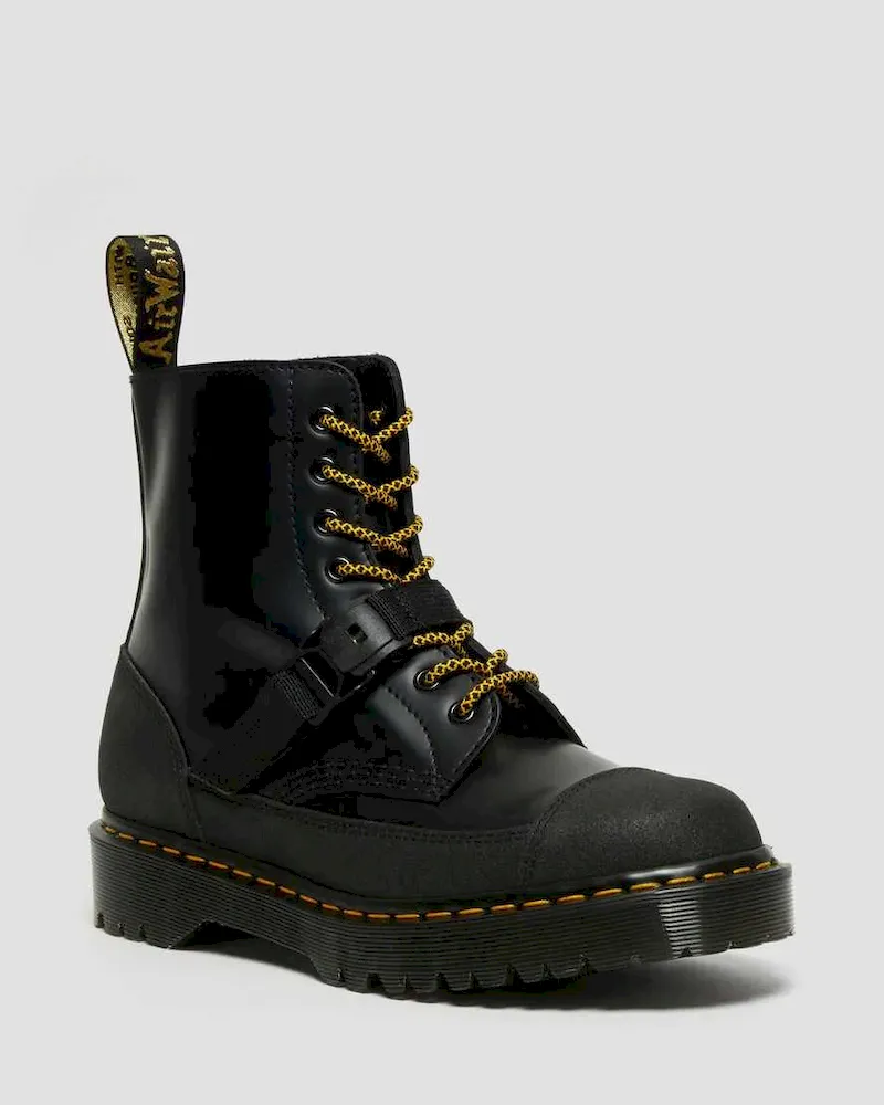 Esprit Bottes Habillees Dr Martens 1460 Bex Tech Made in England Leather Homme Noir France 2024 Bottes Habillees